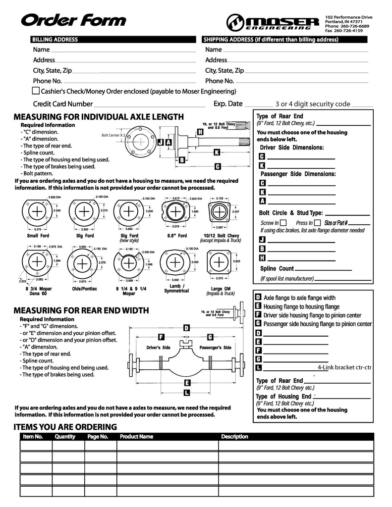 Moser Engineering Custom 28 Spline Axles CST28